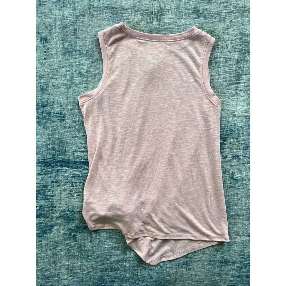 Justice Active Pink Live Freely Twist Front Tank Top Girls 12